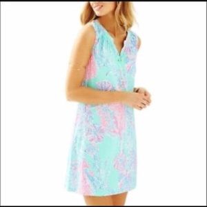 Lilly Pulitzer Minty Fresh Fan Sea Essie Dress XS